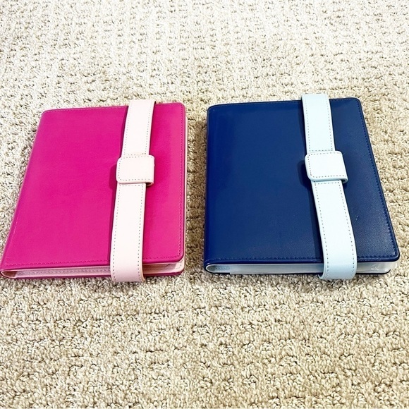 Creative Memories Pink Blue Picfolio Minutes Photo Album 4x6 Easel Baby Lot 2x - Picture 16 of 16